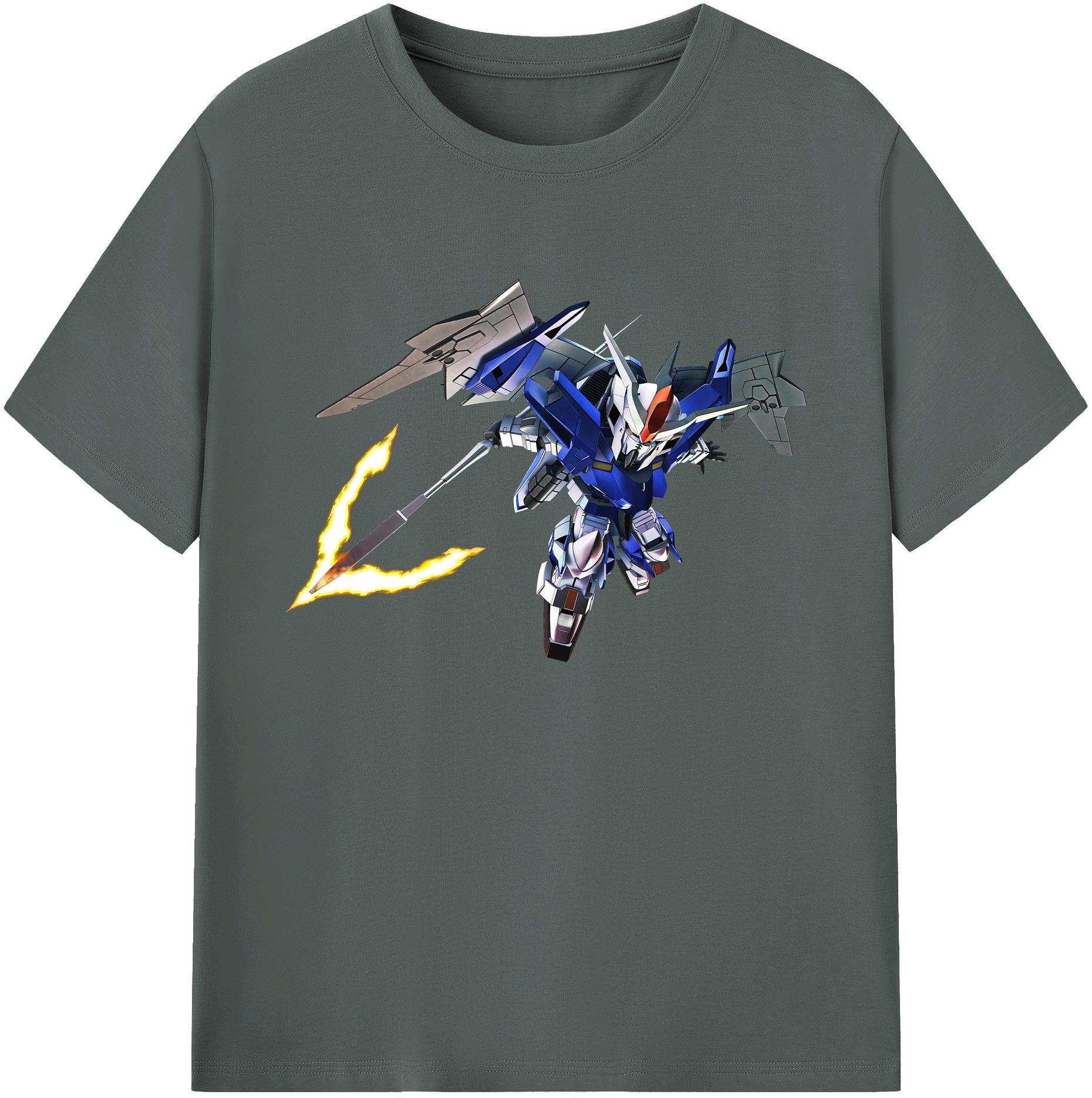 （画像用） 機動戦士ガンダム Mobile Suit Gundam 綿100％ メンズ半袖Tシャツ｜肌触りやわらか＆通気性